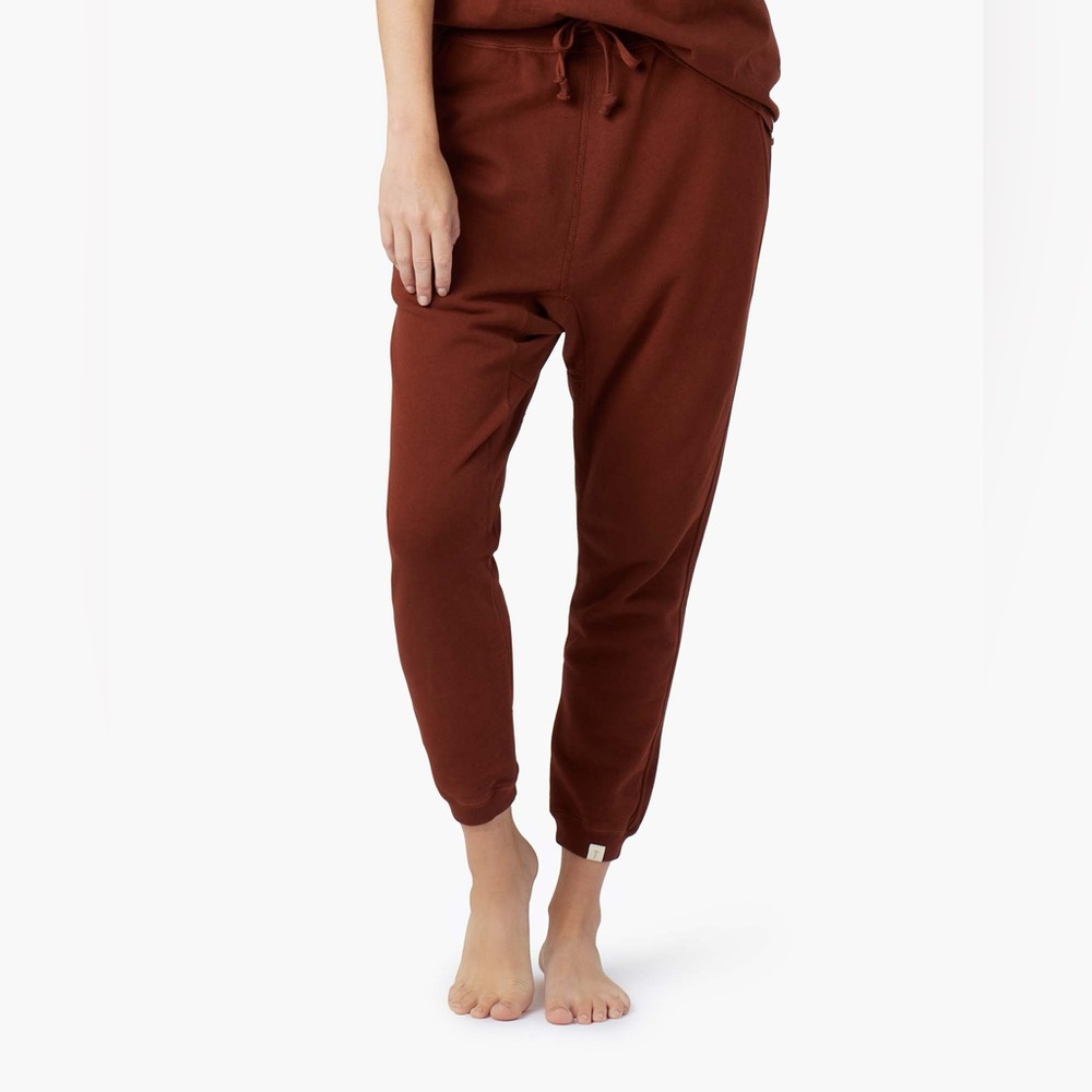 TKEES Core Jogger Tannin Size 2 Medium Drop Crotch Cotton